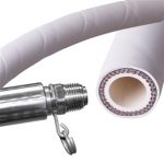 WHITE HOSE WITH SS END FITTINGS