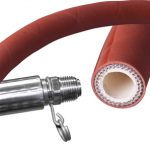 RED HOSE WITH SS END FITTINGS