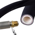 Black hose with Brass end fittings